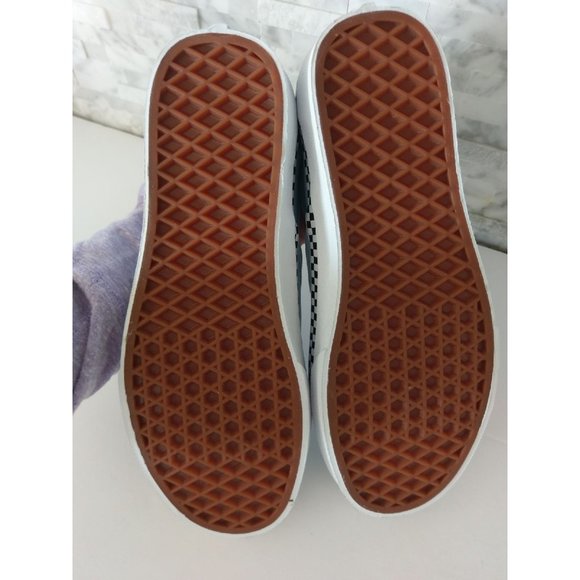 VANS Classic Slip Canvas Shoes Blue Whit - Picture 7 of 7